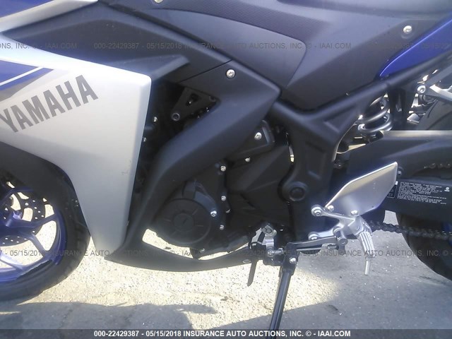 MH3RH06Y0FK008885 - 2015 YAMAHA YZFR3 BLUE photo 9