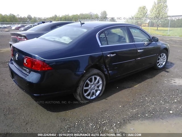 1G4HD57218U181427 - 2008 BUICK LUCERNE CXL BLUE photo 4