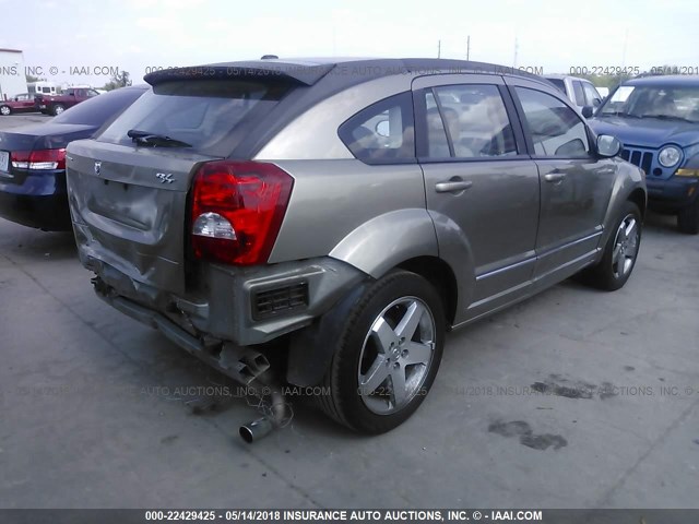 1B3HB78K48D773930 - 2008 DODGE CALIBER R/T GOLD photo 4