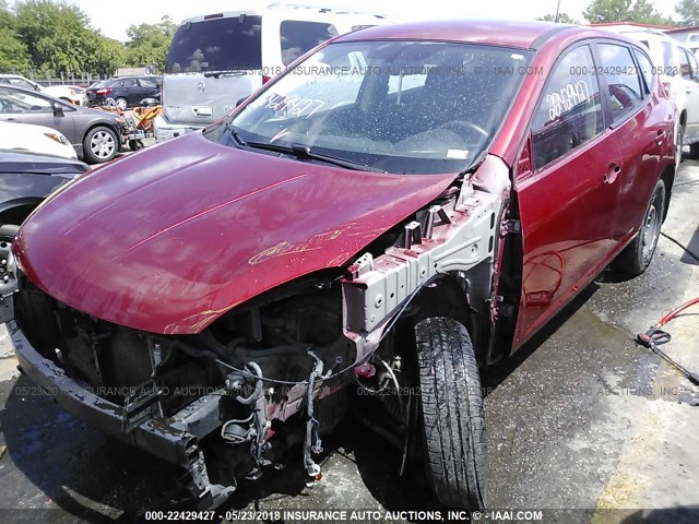 JN8AS58V19W164559 - 2009 NISSAN ROGUE S/SL RED photo 2