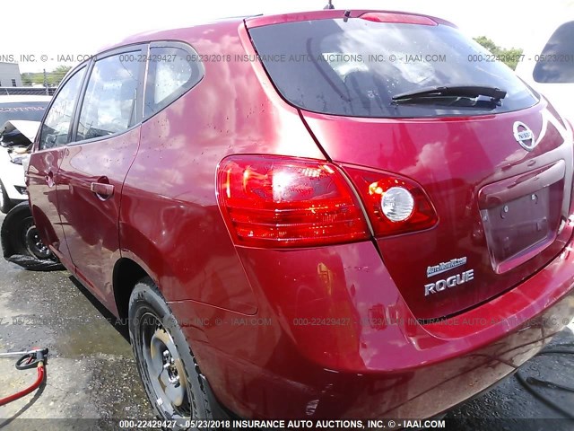 JN8AS58V19W164559 - 2009 NISSAN ROGUE S/SL RED photo 3