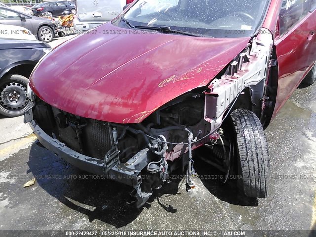 JN8AS58V19W164559 - 2009 NISSAN ROGUE S/SL RED photo 6