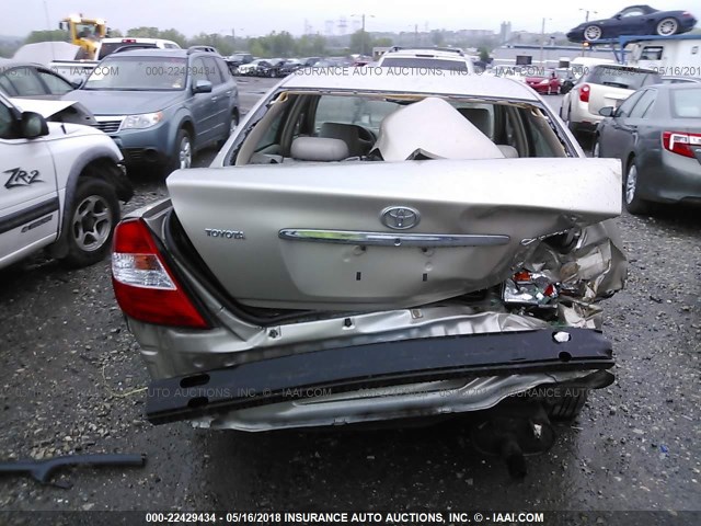 4T1BF30K24U580923 - 2004 TOYOTA CAMRY LE/XLE/SE თაფლისფერი ფოტო 6