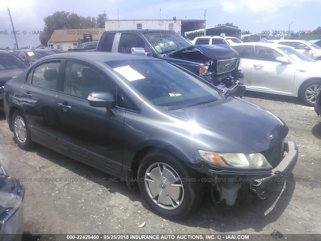 JHMFA3F26BS001161 - 2011 HONDA CIVIC HYBRID GRAY photo 1