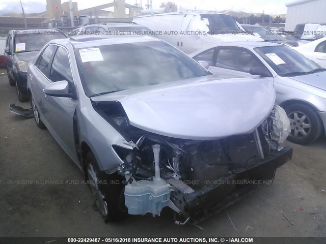 4T1BK1FK8CU515371 - 2012 TOYOTA CAMRY SE/XLE SILVER photo 1