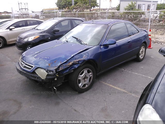 19UYA2258VL014028 - 1997 ACURA 3.0CL BLUE photo 2