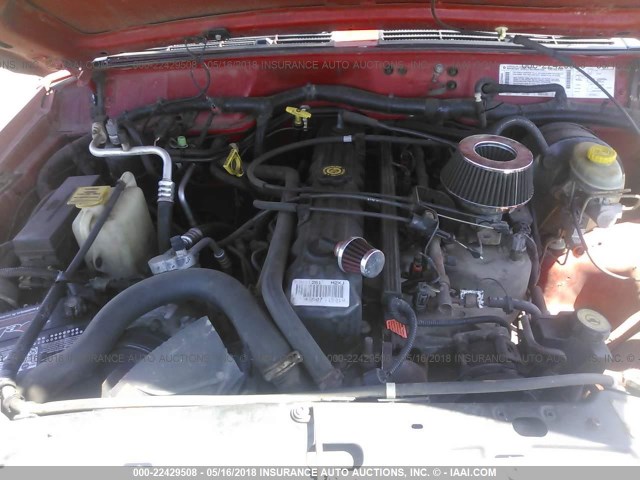 1J4FF68S9XL522923 - 1999 JEEP CHEROKEE SPORT/CLASSIC წითელი ფოტო 10