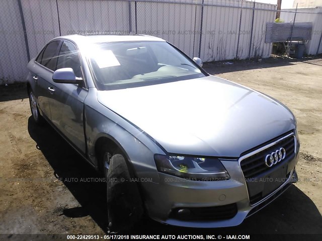 WAULF78K59A085237 - 2009 AUDI A4 2.0T QUATTRO GRAY photo 1