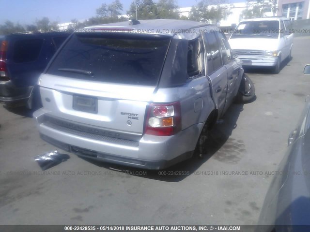 SALSF25446A910938 - 2006 LAND ROVER RANGE ROVER SPORT HSE SILVER photo 4