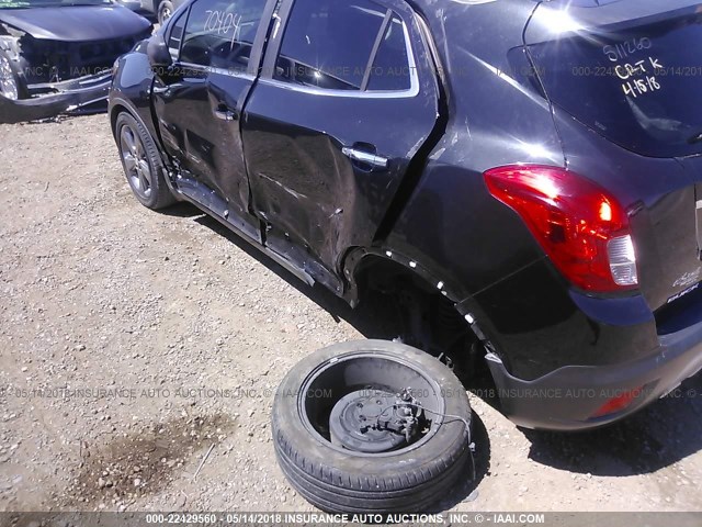 KL4CJBSB0DB097922 - 2013 BUICK ENCORE CONVENIENCE BLACK photo 6