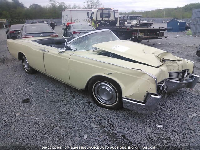 6Y86G436983 - 1966 LINCOLN CONTINENTAL  BEIGE photo 1