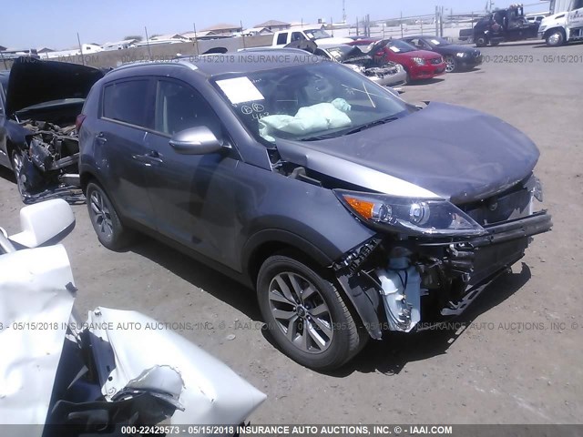 KNDPB3AC9F7759944 - 2015 KIA SPORTAGE LX GRAY photo 1