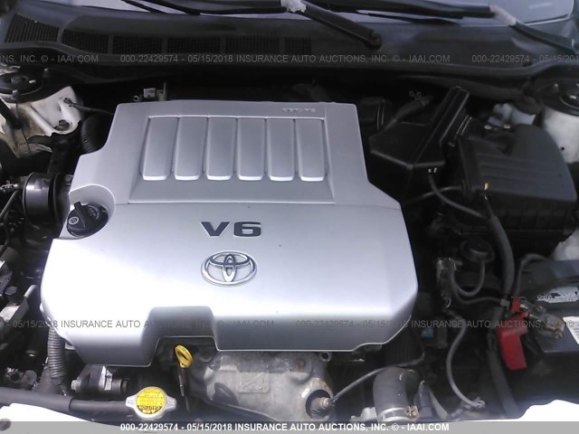 4T1BK46K48U563894 - 2008 TOYOTA CAMRY LE/XLE/SE Ақ фото 10