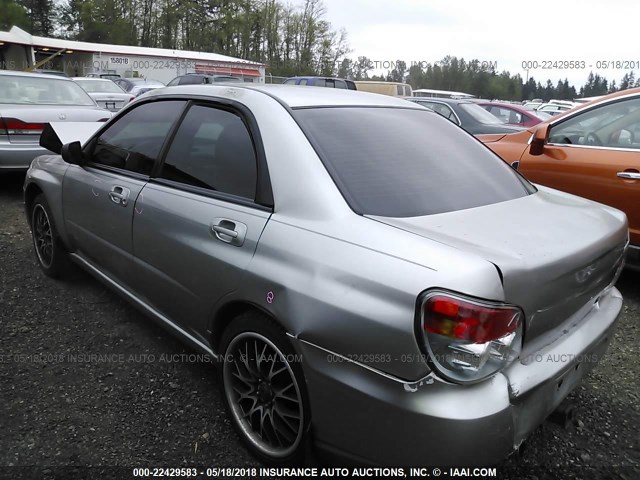 JF1GD67686G522512 - 2006 SUBARU IMPREZA 2.5I SILVER photo 3