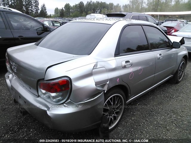 JF1GD67686G522512 - 2006 SUBARU IMPREZA 2.5I SILVER photo 4