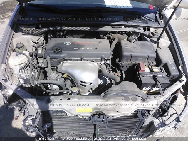 4T1BE32K95U580127 - 2005 TOYOTA CAMRY LE/XLE/SE Şampan foto 10
