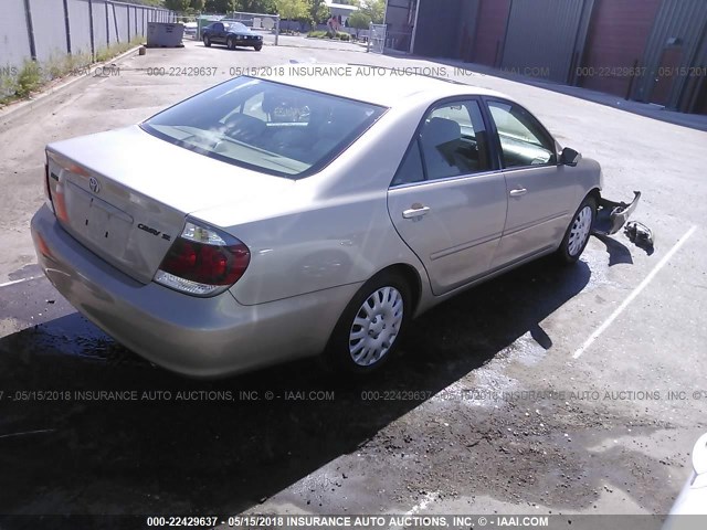 4T1BE32K95U580127 - 2005 TOYOTA CAMRY LE/XLE/SE Şampan foto 4