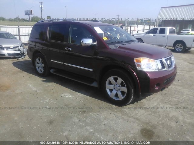 5N1BA0ND4AN621114 - 2010 NISSAN ARMADA SE/TITANIUM/PLATINUM MAROON photo 1