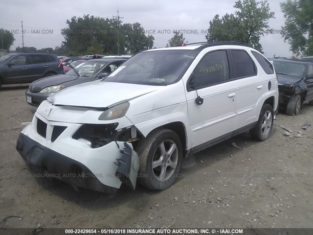 3G7DA03E55S532428 - 2005 PONTIAC AZTEK WHITE photo 2