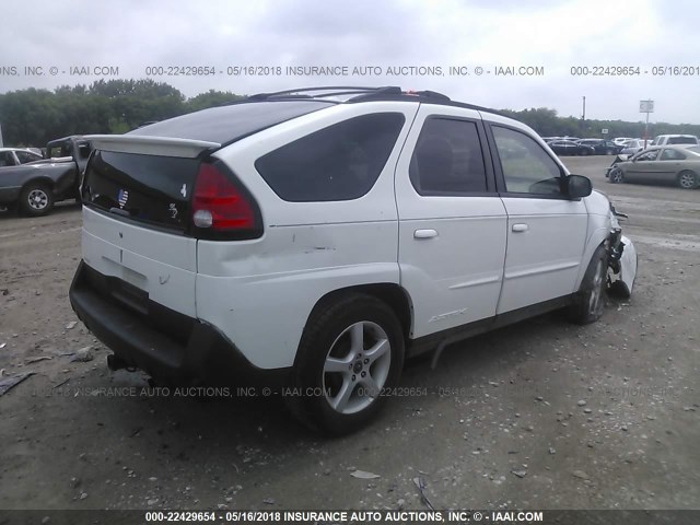 3G7DA03E55S532428 - 2005 PONTIAC AZTEK WHITE photo 4