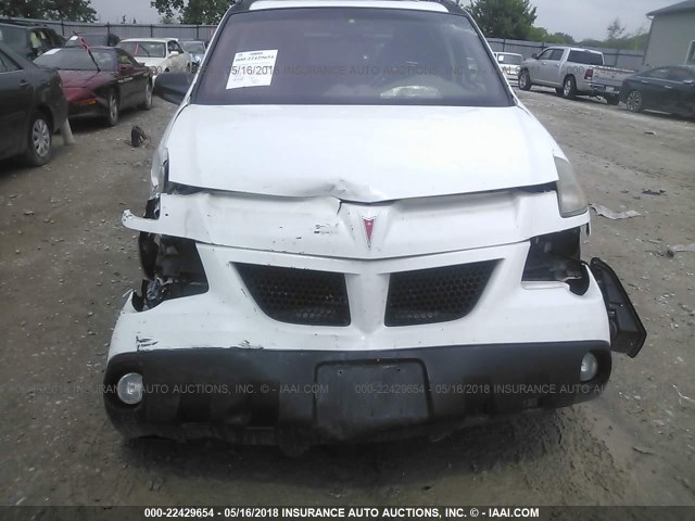 3G7DA03E55S532428 - 2005 PONTIAC AZTEK WHITE photo 6