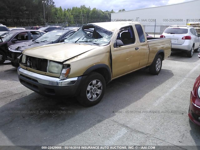 1N6DD26S9WC382236 - 1998 NISSAN FRONTIER KING CAB XE/KING CAB SE GOLD photo 2