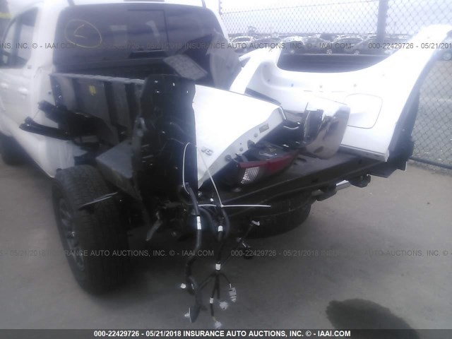 3TMAZ5CN1JM054260 - 2018 TOYOTA TACOMA DBL CAB/SR5/TRD SPORT/OR WHITE photo 6