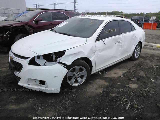 1G11C5SAXGF153063 - 2016 CHEVROLET MALIBU LIMITED LT WHITE photo 2