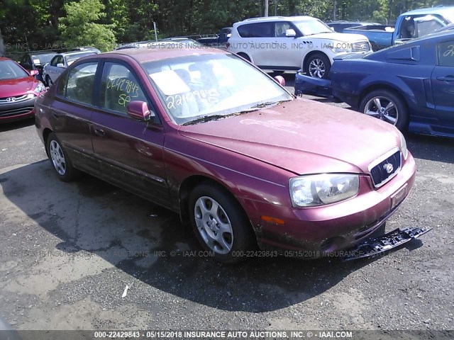 KMHDN45D82U374272 - 2002 HYUNDAI ELANTRA GLS/GT RED photo 1