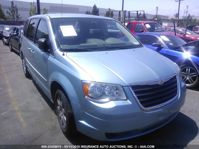 2A4RR4DE9AR315908 - 2010 CHRYSLER TOWN & COUNTRY LX Light Blue photo 1