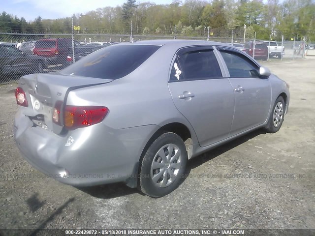 2T1BU4EE5AC255999 - 2010 TOYOTA COROLLA S/LE/XLE SILVER photo 4