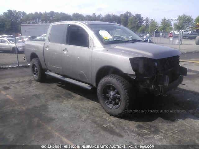 1N6AA07C49N310585 - 2009 NISSAN TITAN XE/SE/LE/PRO-4X GRAY photo 1