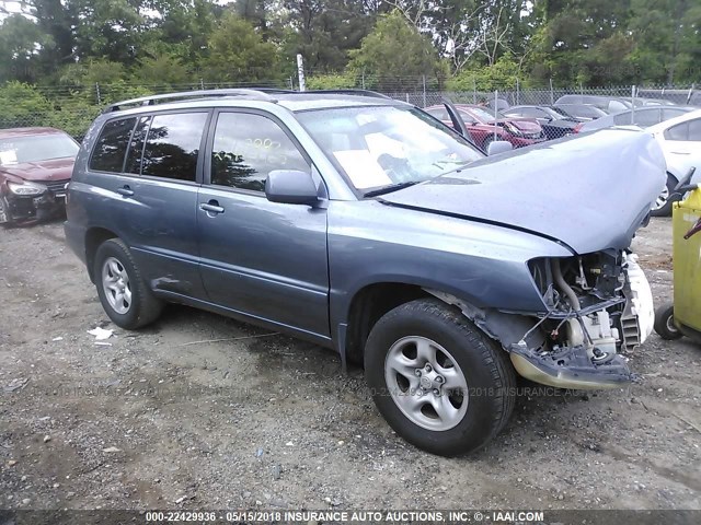 JTEGP21AX60121653 - 2006 TOYOTA HIGHLANDER LIMITED BLUE photo 1