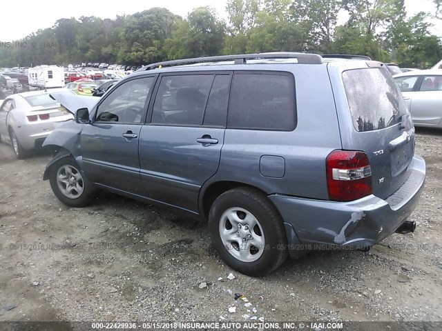 JTEGP21AX60121653 - 2006 TOYOTA HIGHLANDER LIMITED BLUE photo 3