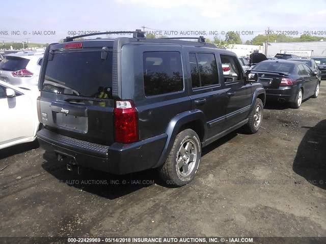 1J8HG48K08C134943 - 2008 JEEP COMMANDER SPORT Azul oscuro foto 4