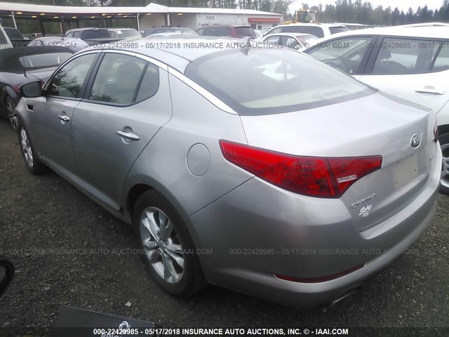 5XXGN4A79DG091616 - 2013 KIA OPTIMA EX SILVER photo 3