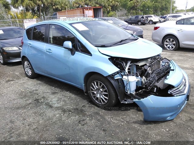 3N1CE2CP7EL389512 - 2014 NISSAN VERSA NOTE S/S PLUS/SV/SL BLUE photo 1