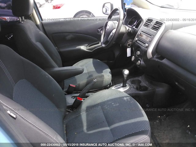 3N1CE2CP7EL389512 - 2014 NISSAN VERSA NOTE S/S PLUS/SV/SL BLUE photo 5
