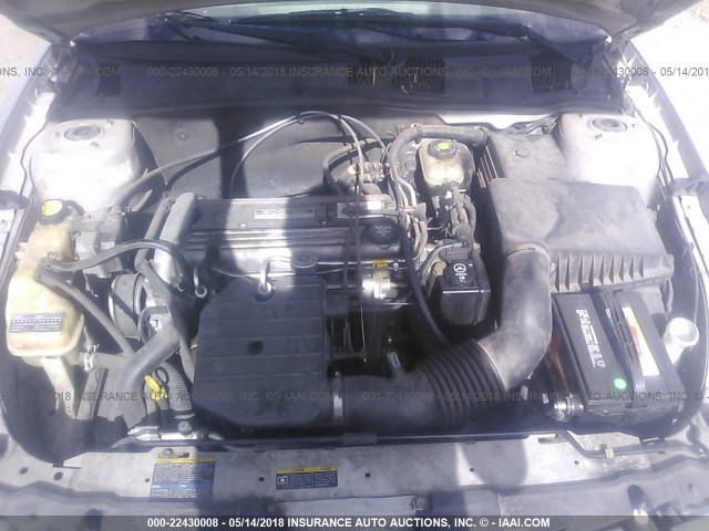 1G3NL52F02C271363 - 2002 OLDSMOBILE ALERO GL SILVER photo 10