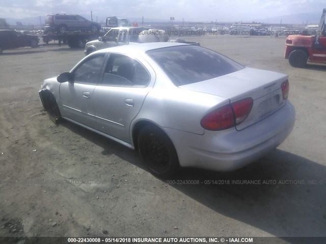 1G3NL52F02C271363 - 2002 OLDSMOBILE ALERO GL SILVER photo 3