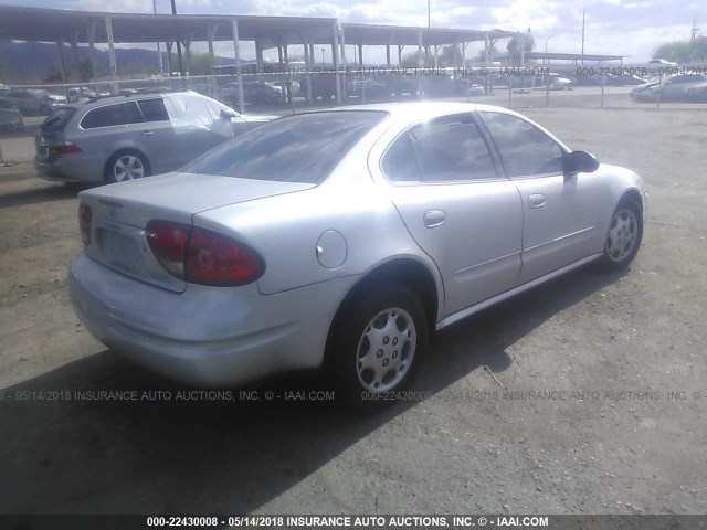 1G3NL52F02C271363 - 2002 OLDSMOBILE ALERO GL SILVER photo 4