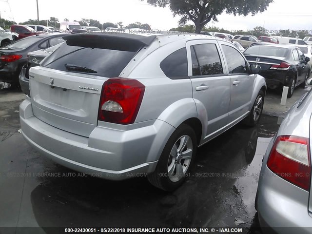 1B3CB3HA5BD126132 - 2011 DODGE CALIBER MAINSTREET SILVER photo 4