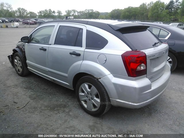 1B3HB48B87D566339 - 2007 DODGE CALIBER SXT SILVER photo 3