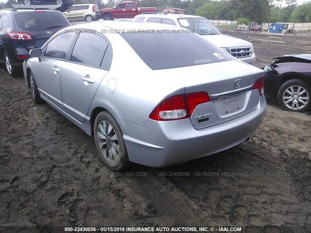 19XFA1F91BE022991 - 2011 HONDA CIVIC EXL SILVER photo 3