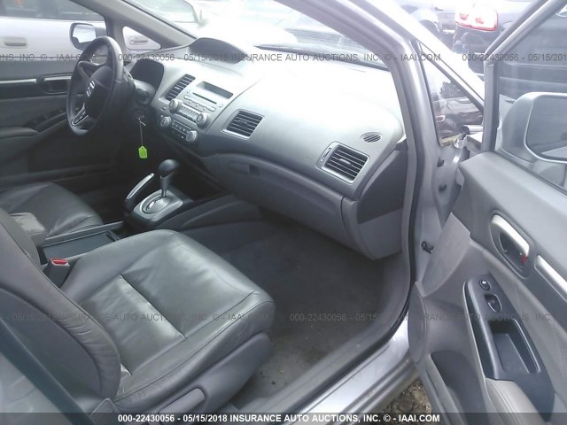 19XFA1F91BE022991 - 2011 HONDA CIVIC EXL SILVER photo 5