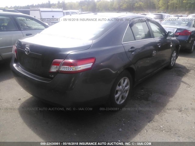 4T4BF3EK0BR185764 - 2011 TOYOTA CAMRY SE/LE/XLE 黑色 照片 4