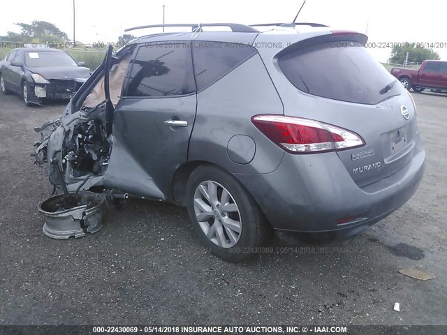 JN8AZ1MU8EW419543 - 2014 NISSAN Murano S/SL/SV/LE SILVER photo 3