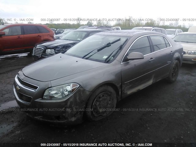 1G1ZC5EB8AF232746 - 2010 CHEVROLET MALIBU 1LT 棕色 照片 2