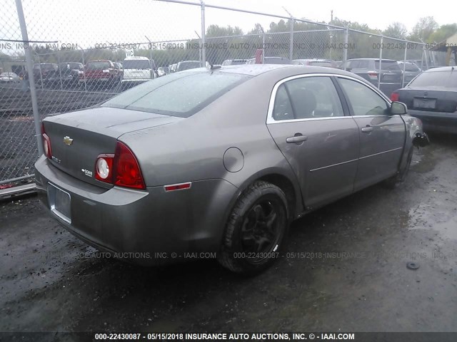 1G1ZC5EB8AF232746 - 2010 CHEVROLET MALIBU 1LT 棕色 照片 4