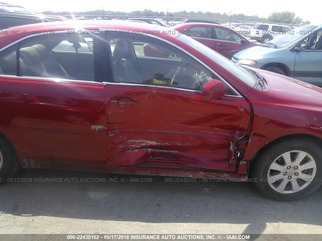 4T1BK46K17U047023 - 2007 TOYOTA CAMRY NEW GENERAT LE/XLE/SE RED photo 6